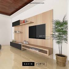 Gunakan tv yang berlayar besar dan dinding kaca untuk memperluas ruang tamu foto: Desain Backdrop Tv Mewah Modern Idaman Keluarga Kitchen Set Jakarta
