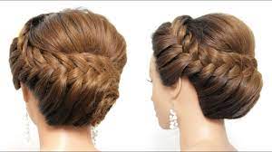 There are many types of necklines in wedding gowns and one hairstyle that looks adorable with one neckline may not look good with another style. New Hairstyle For Girls Wedding Party Updo Tutorial Youtube