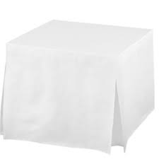 White Flannel Backed Vinyl Fitted Table Cover 35in X 36in In 2020 Fitted Table Cover Table Covers White Table Cloth