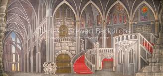 Castle Interior Backdrop Backdrops By Charles H Stewart Castle Interior Backdrop Castles Interior Beast S Castle