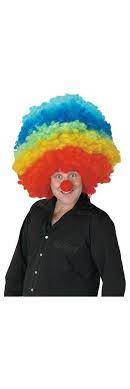 Mega Clown Multicolor Costume Wig Partybell Com Costume Wigs Halloween Wigs Clown Wig
