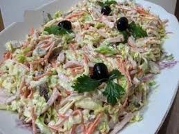 салат с пекинской капустой и курицей и корейской морковью Ingredienty Vetchina Varenaya 300 G Kurica Grudka Otvarnaya 1 Sht Kapusta Pekinskaya Nebolshoj Kochanchik 1 Sht Mork Recepty Salatov Salat S Vetchinoj Eda