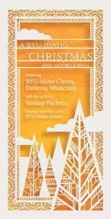 Cover For The Program Of Byu Idaho Christmas Concert Scott E Franson Weihnachtspost Weihnachtskonzert Idaho