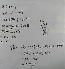 Check spelling or type a new query. Dalam Ujian Masuk Perusahaan Diberikan 100 Soal Pilihan Ganda Iwan Mampu Menjawab 64 Soal Dengan Brainly Co Id