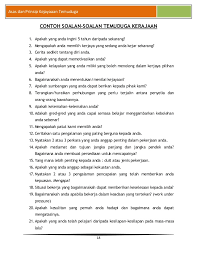 Contoh soalan dan jawapan temuduga. Contoh Soalan Temuduga Felda Persoalan V