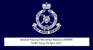 Jawatan kosong terkini polis diraja malaysia pdrm november. Jawatan Kosong Polis Diraja Malaysia Pdrm Tarikh Tutup 30 April 2021