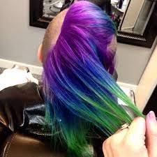 Plano Tx Vivid Hair Color Green Hair Ombre Hair Color Grey Silver
