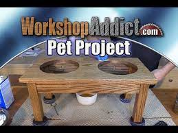 This is one of the best dog bowls with stand and veterinarians recommend it because of its stainless steel material that resists bacteria. Build A Raised Dog Bowl Stand Youtube