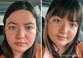 21 Before & After Pics Of Women Who Decided To Try Out Bangs | Bored Panda
