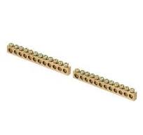 2 Pcs Ground Bus Bar 12 Positions Brass Terminal Grounding Bar