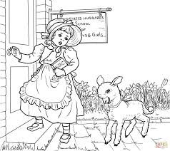 Mary Had A Little Lamb Nursery Rhyme Coloring Page Free Nursery Rhymes Nursery Rhymes Lamb Nursery