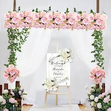 Fake hanging flower, recutms 2pcs artificial rose vine hanging plants artificial flowers artificial hanging flower wedding home decoration and wall décor 3.3ft (pink) 4.0 out of 5 stars 27 $15.99 $ 15. Customize Artificial Flower Row Garland Decor Home Curtain Wedding Road Lead Corner Flower Wall Silk Flower Centerpieces Ball Artificial Dried Flowers Aliexpress