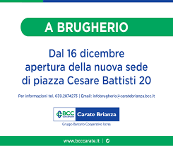 Banca di credito cooperativo di carate brianza s.c.a.r.l. Bcc Carate Brianza On Twitter La Filiale Di Brugherio Di Bcccarate Cambia Casa Il Trasferimento In Piazza Cesare Battisti 20 E Previsto Per Il Prossimo 16 Dicembre 2020 Scopri Di Piu Https T Co Otgzptxsrb