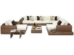 Outdoor Corner Sofa Set Large Contemporary Natural Rattan Corner Sofa Rattan Patio Furniture Rattan Garden Corner Sofa Furniture Sofa Set