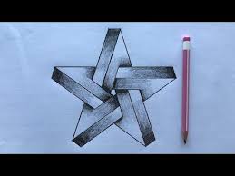 How To Draw A 3d Star Step By Steps For Beginners Youtube Drawing Stars 3d Art Drawing 3d Star