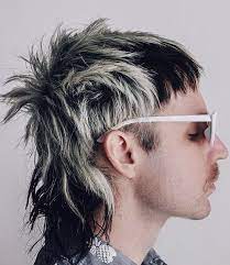 Mullet Hair Mullet Hairstyle Bleached Hair Men Punk Hair