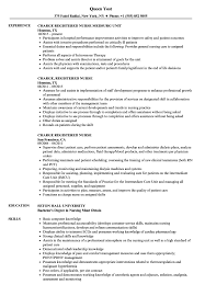 charge registered nurse resume samples
