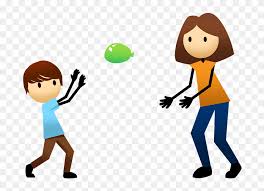 Hands touching a tablet with education icons. Clipart Of Kids Child Learning Clipart Children Learning Water Balloon Toss Clipart Hd Png Download 698x530 6710626 Pngfind