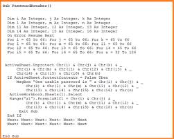 Vba Password Recovery Manual Method Excel Macros Microsoft Excel Passwords