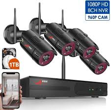 1080p Wireless Home Security Camera System Outdoor 8ch 1080p Hd Nvr Wire In 2020 Wireless Security Camera System Security Cameras For Home Home Security Camera Systems