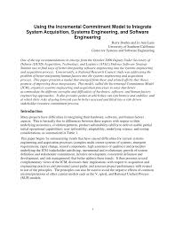 En este video os contamos como se forma la celulitis, por que y de que manera combatirla de la forma más natural y efectiva! Pdf Using The Incremental Commitment Model To Integrate System Acquisition Systems Engineering And Software Engineering