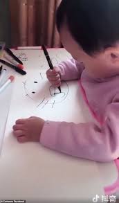 ✓ free for commercial use ✓ high quality images. Incredible Video Of Talented Toddler Drawing Cartoons Goes Viral Daily Mail Online