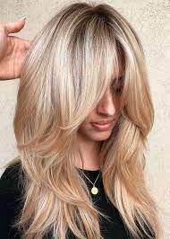 Long Layered Hairstyles Women S Middle Part Body Wave Synthetic Hair Wigs Capless Wigs 20inch Medium Hair Styles Layered Haircuts With Bangs Thick Hair Styles