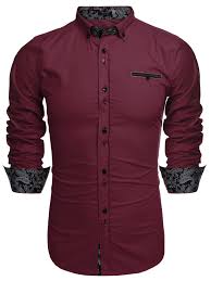 Jinidu Mens Business Casual Long Sleeve Patchwork Shirt Slim Fit Button Down Dress Shirts Read Mo Mens Shirt Dress Mens Casual Dress Casual Dress Shirt Men