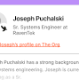 Profile Picture of Joseph Puchalski - Sr. Systems Engineer at RavenTek - The Org (@theorg.com) on Google