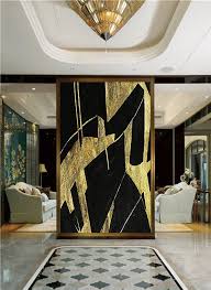 Original Gold Leaf And Acrylic Wall Art On Canvas Etsy Wall Art Gold Leaf Large Abstract Painting Leaf Wall Art