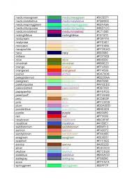 11 Exotique Nom Des Couleurs Gallery Nom Des Couleurs Les Couleurs En Francais Cahier D Activites
