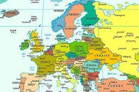 Cea mai vanduta harta este harta europei cu codurile postale, atat in varianta. Harta Harta Europei Orase