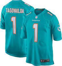 Miami dolphins fans are *quite* happy about the team selecting quarterback tua tagovailoa with the fifth tagovailoa's aqua dolphins men's jersey is the no. Nike Men S Miami Dolphins Tua Tagovailoa 1 Aqua Game Jersey Dick S Sporting Goods