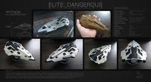 Elite Dangerous Ship Python 3d Print Aurelio Filgueiras On Artstation At Https Www Artstation Com Artwork Oll5l Elite Dangerous Ships 3d Printing Print