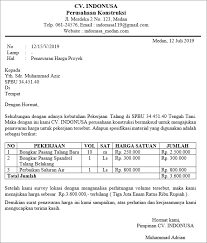 Contoh surat penawaran merupakan salah satu dari surat resmi yang sangat penting bagi seorang pengusaha, pedagang, jasa dan barang. 10 Contoh Surat Penawaran Harga Barang Jasa Lain Lain Doc