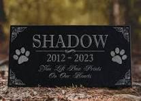Personalized Pet Memorial Stone | Custom Grave Marker ...