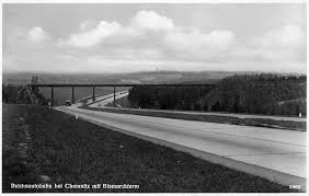Reichsautobahn Bei Chemnitz Strecke Chemnitz Meerane 1938 Rabensteiner Wald Mit Auritztalviadukt Der Strecke Rabenstein Limb Chemnitz Autobahnen Gorlitz