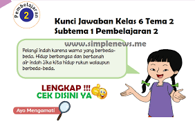 Maybe you would like to learn more about one of these? Lengkap Kunci Jawaban Tematik Halaman 9 10 11 12 13 14 15 16 Kelas 6 Tema 2 Subtema 1 Pembelajaran 2 Simple News Kunci Jawaban Lengkap Terbaru