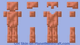 A variant of this armor with gold highlights is worn by illager royal guards. Copper Armor Template Slim Armed Minecraft Skin