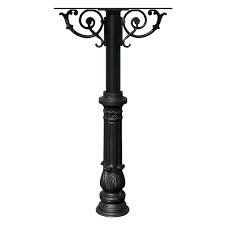 Many of our mailbox and post packages come with options that let you build a custom mailbox to enhance your curb appeal. Qualarc Hanford Triple Mailbox Post System Scroll Support Hpws3 Prime Mailboxes