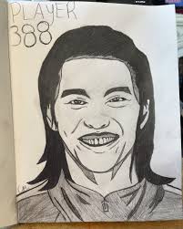 What do you think of my drawing of Squid Game player 388?