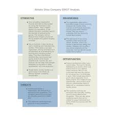 Shoe Company Swot Diagram