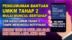 Silakan klik akhirnya cair juga bantuan umkm 1,2 juta, semoga yang lain cepet menyusul untuk melihat artikel selengkapnya. Update Terbaru Pengumuman Bantuan Umkm Tahap 2 Mulai Muncul Bertahap Youtube