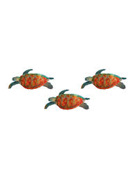 It was better than i anticipated and the wooden carved turtles were amazing. Wall Art 3d Small Sea Turtle 3 Pc Set Bonaire Coastal Living