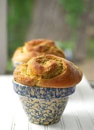 Flower Pot Pesto Swirl Bread Chindeep Swirled Bread Food Recipes