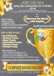 We did not find results for: Lomba Olimpiade Bahasa Inggris V Obi Antar Smp Mts Se Jawa