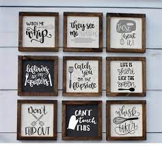 Rustic farmhouse kitchen wall decor canvas prints kitchen signs wall decor (with solid wood inner frame) (kitchen, 6 x 17 inch) 4.3 out of 5 stars. Mini Farmhouse Kitchen Signs Fun Kitchen Signs Farmhouse Etsy