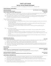 Customized samples based on the most contacted social media specialist resumes from over 100 million resumes on file. Senior Social Media Manager Resume Example For 2021 Resume Worded