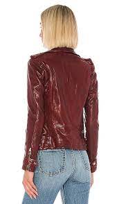 Lamarque Chloe Leather Jacket In Rio Red Revolve Leather Jacket Jackets Fashion Help