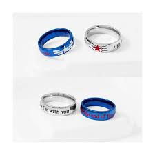 Stucky Ring Winter Soldier Captain America Stainless Steel Stucky 24 Liked On Polyvore Featuring Jewelry R Marvel Jewelry Marvel Gifts Marvel Clothes